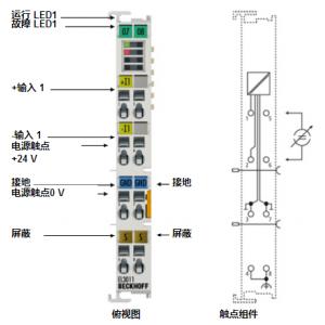 BECKHOFF模擬量輸入端子模塊 EL3011/12，EL3111/12