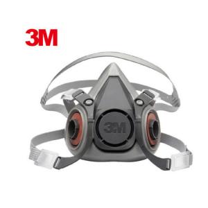 3M 3M防護面具6200/6100半面型防毒面罩防塵面具主體防毒噴漆面具