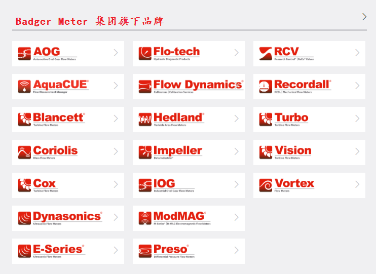 Badger Meter集團(tuán)旗下品牌