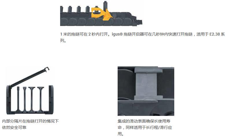 IGUS新品介紹：新型 E2/000 拖鏈——E2.1